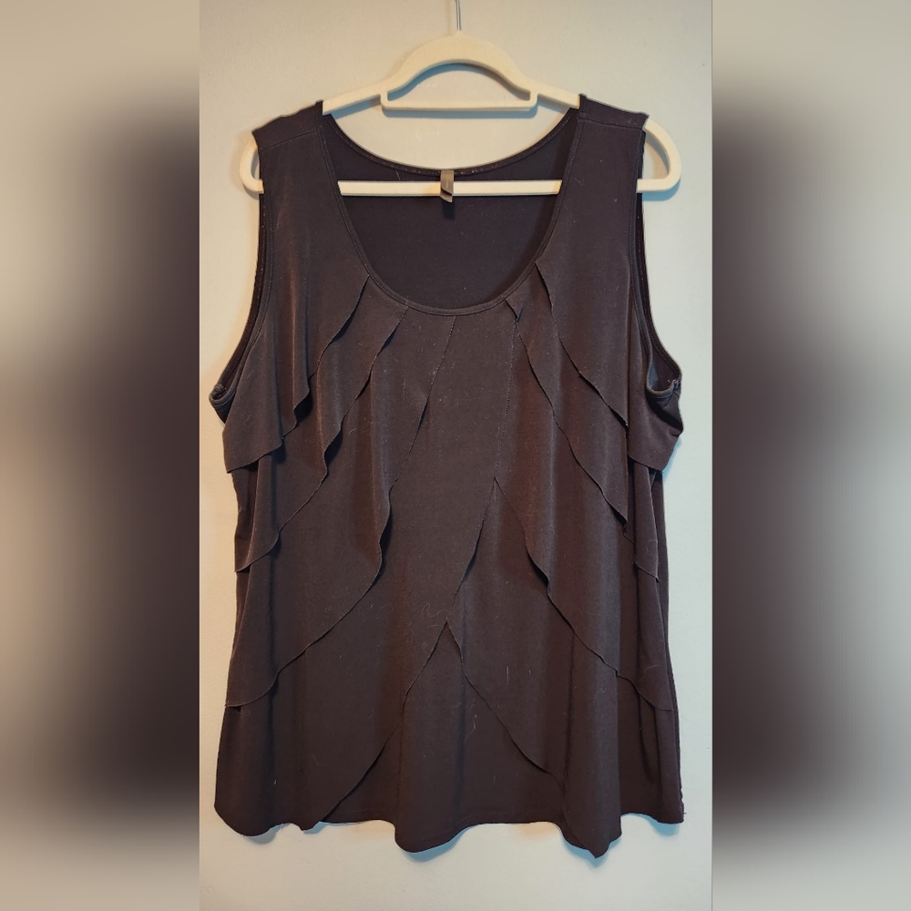 Denver Hayes Black Layered Tank Top
